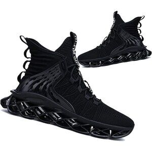 🆕 Mesh Steel Toe Shoes Black&White Men Women Breathable Safety Work Sneakers